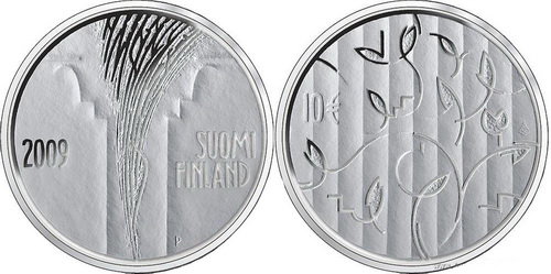 Финляндия, 10 евро 2009 год, 200 лет Государственному совету