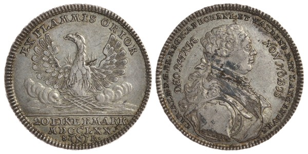 Гогенлоэ 1/2 талера 1770 Карл (1750-1793)