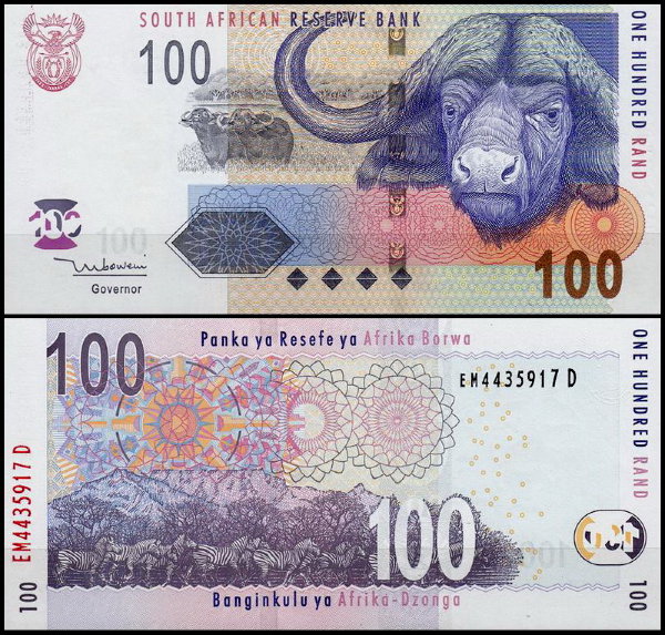 ЮАР 100 рандов 2005 (UNC Pick 131a) 