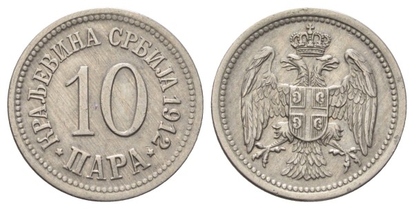 Сербия, 10 пара 1912 год