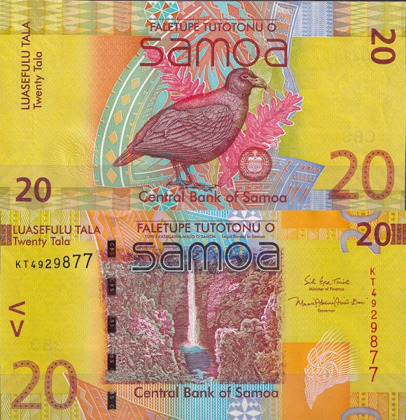 Самоа 20 тала 2017 (UNC Pick 40c)