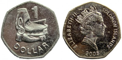 Соломоновы острова, 1 доллар 2005 год