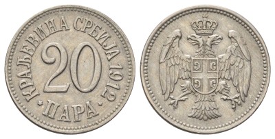 Сербия, 20 пара 1912 год