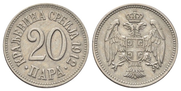 Сербия, 20 пара 1912 год