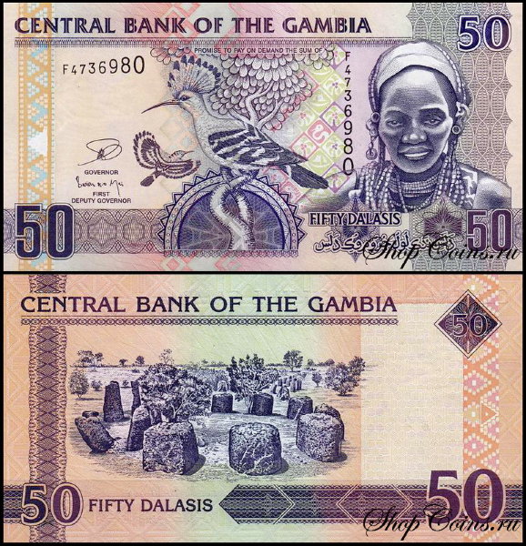 Гамбия 50 даласи 2006 (UNC Pick 28)