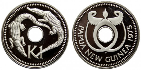 Папуа Новая Гвинея, 1 кина 1975 год, ПРУФ