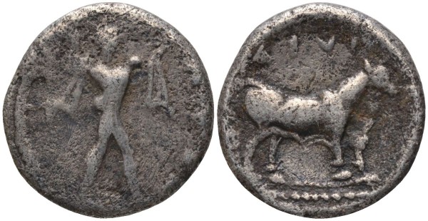 Древняя Греция, Лукания, Сибарис диобол 453 - 448 гг. до н.э.