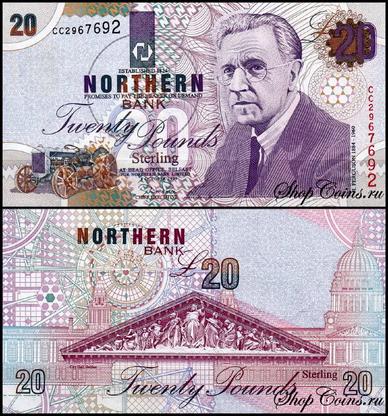 Ирландия 20 фунтов 1999 (UNC Pick 202)