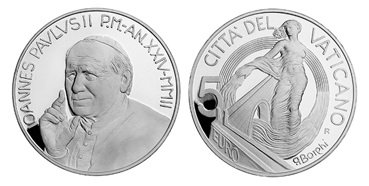 Ватикан, 5 евро 2002 год, 24 год понтификата, ПРУФ