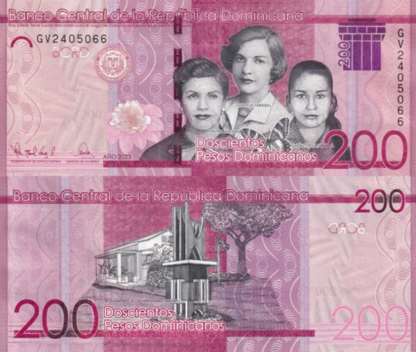 Доминикана 200 песо 2023 (UNC Pick 191g)