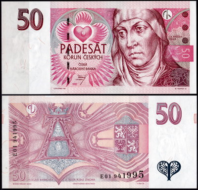 Чехия 50 крон 1994 (UNC Pick 11)