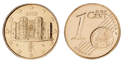 Италия, 1 цент 2009 (UNC, медь)