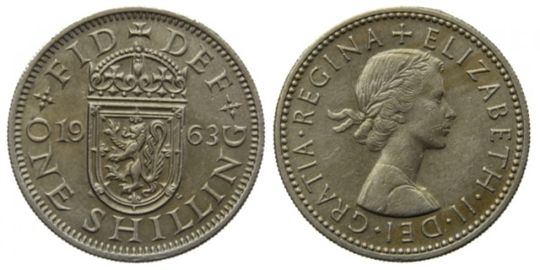 Англия, 1 шиллинг 1963 год