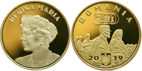 Румыния, 50 бани 2019 год - Королева Мария Эдинбургская