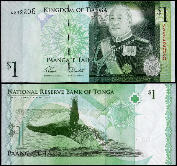 Тонга 1 паанга 2009 (UNC Pick 37)