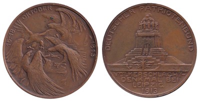 Германия, Медаль 1913 г. - Памятник Битве народов при Лейпциге