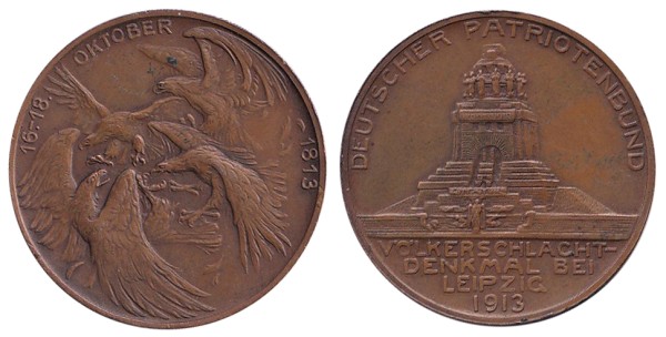 Германия, Медаль 1913 г. - Памятник Битве народов при Лейпциге купить в Shopcoins.ru