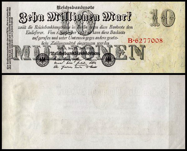 Германия 10.000.000 марок 1923 UNC P.96