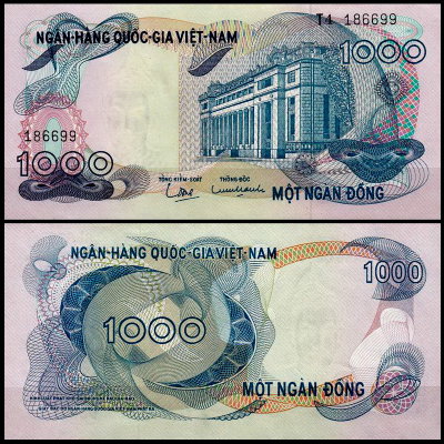 Вьетнам Южный 1000 донг 1969 (UNC Pick 29)