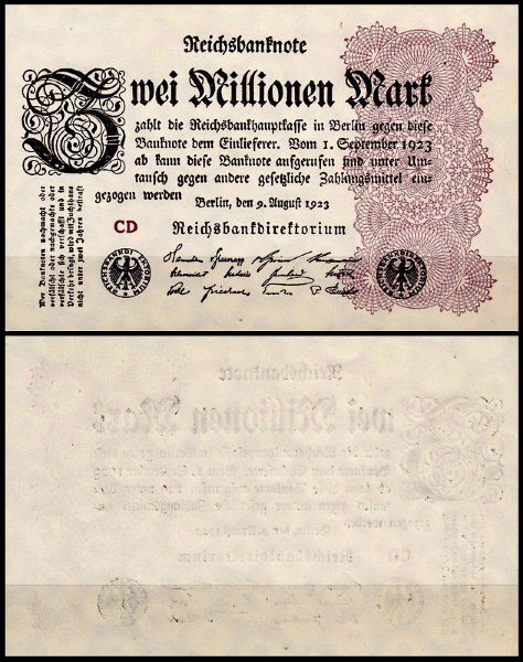 Германия 2.000.000 марок 1923 UNC P.104b