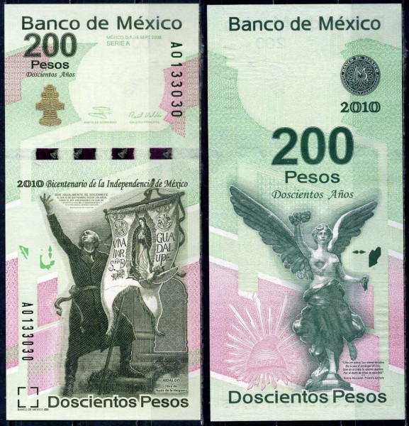 Мексика 200 песо 2008 (UNC Pick 129)