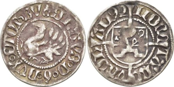 Померания 1 шиллинг 1492 Богуслав X (1478-1523)