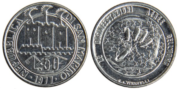 Сан Марино, 50 лир 1977 год