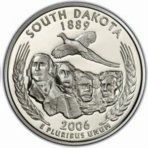 США, 25 центов 2006 год, Souch Dakota