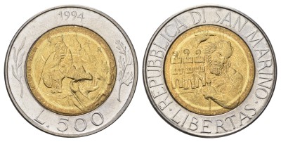 Сан Марино, 500 лир 1994 год