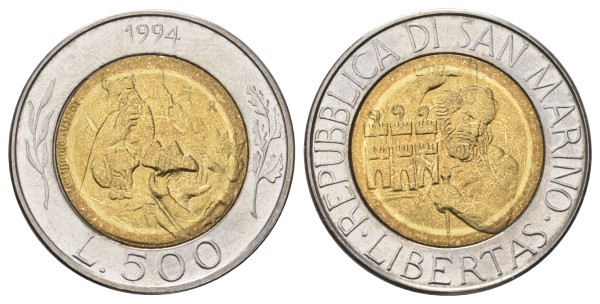 Сан Марино, 500 лир 1994 год