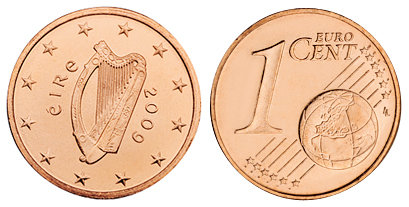 Ирландия, 1 цент 2009 (UNC, медь)