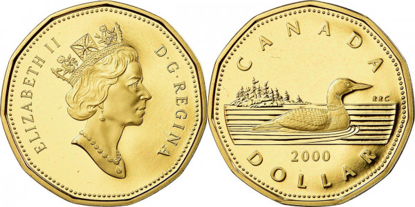 Канада, 1 доллар 2000 год, UNC