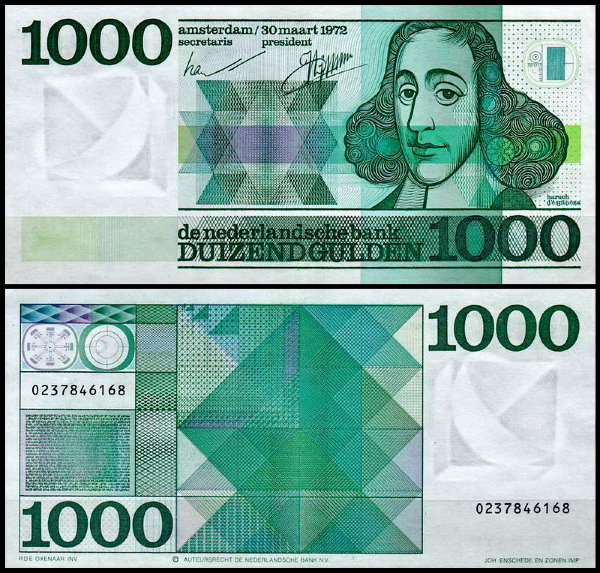 Нидерланды 1000 гульденов 1972 (UNC Pick 94)