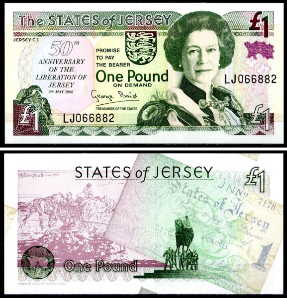 Джерси 1 фунт 2004 (UNC Pick 31d)