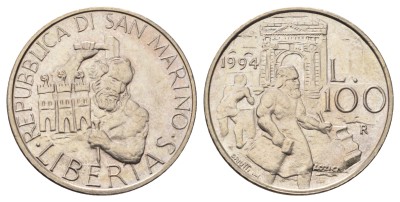 Сан Марино, 100 лир 1994 год