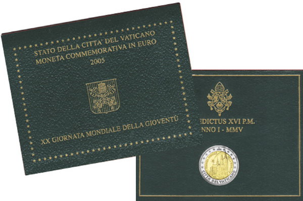 Ватикан, 2 евро 2005 год, Международный день молодёжи в Кёльне