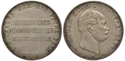 Пруссия 1 талер 1862