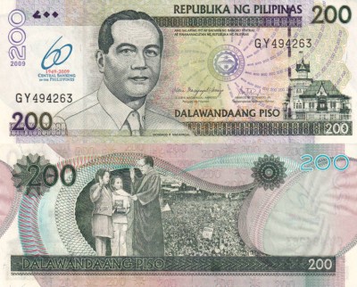 Филиппины 200 песо 2009 (UNC Pick 203)