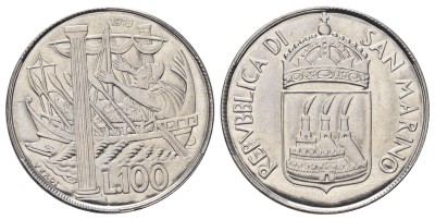 Сан Марино, 100 лир 1973 год
