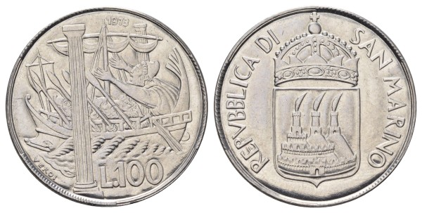Сан Марино, 100 лир 1973 год