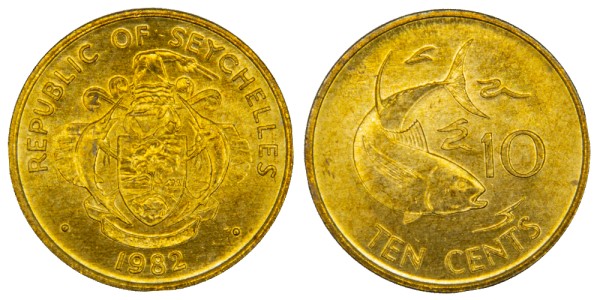 Сейшельские острова, 10 центов 1982 год
