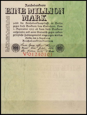 Германия 1.000.000 марок 1923 UNC P.101