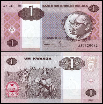 Ангола 1 кванза 1999 (UNC Pick 143)