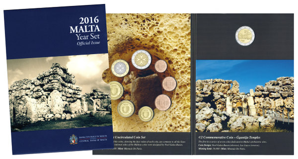 Мальта, Набор монет 2016 года (буклет)