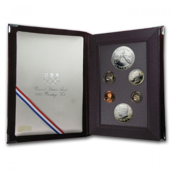 США, Набор монет 1988 года, Олимпийские Игры в Сеуле, ПРУФ