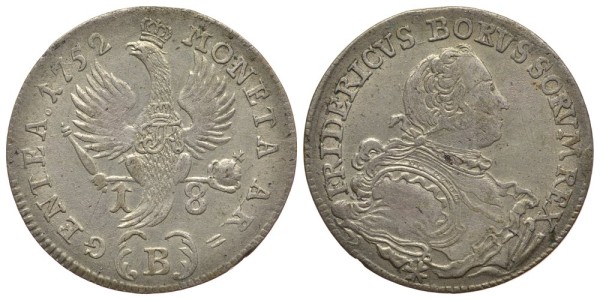 Силезия 18 крейцеров 1752