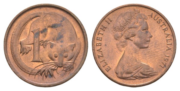 Австралия, 1 цент 1971 год
