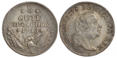 Пруссия 8 гутергрошей 1753 Фридрих II Великий