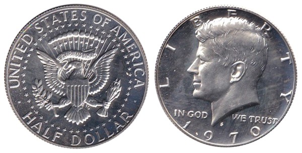 США, 50 центов 1970 год S