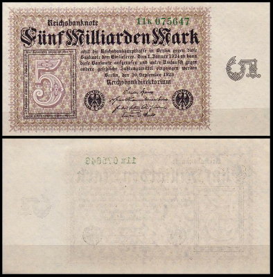 Германия 5.000.000.000 марок 1923 UNC P.115b